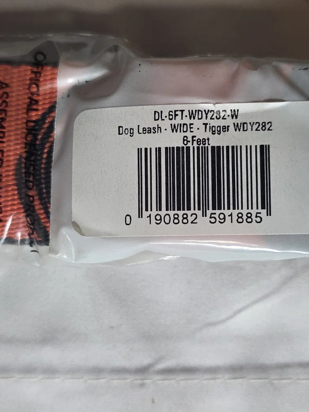 Buckle-Down 6ft Long Wide Dog Leash - Tiger Stripe Pattern Pet Leash